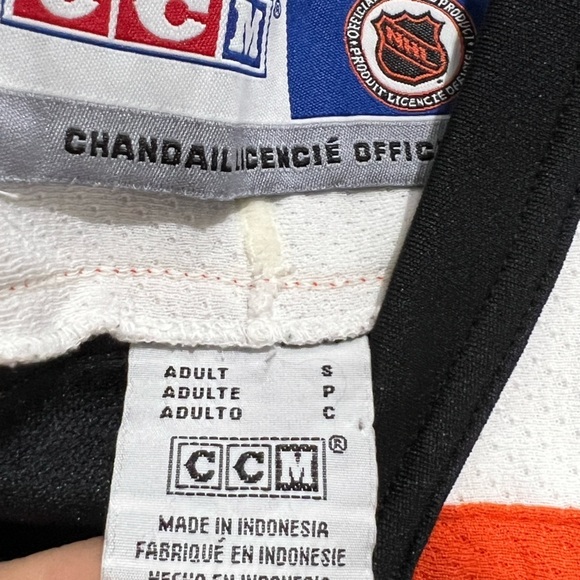 Vintage 90s Philadelphia Flyers 1990s CCM NHL Hockey Sports Jersey - Picture 7 of 7